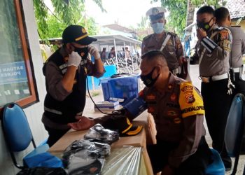 Cegah Covid-19, Pesonel Polres dan Tahanan Jalani Pemeriksaan Kesehatan