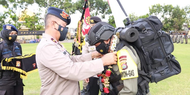 208 Personel Brimob BKO Papua Kembali ke NTB