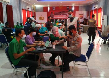 Vaksinasi di Polres Lobar Capai 56 Persen, Target Rampung Bulan ini