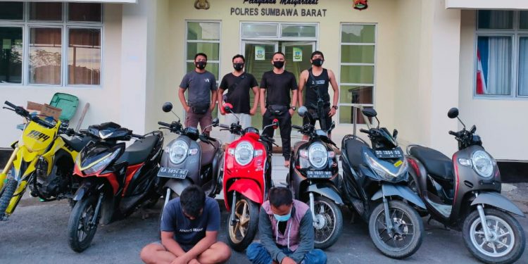 Dua Pelaku Curanmor dan Empat Penadah Diringkus Polisi