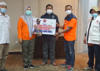 Pemkab Bima Terima Bantuan Dana Siap Pakai Dari BNPB Pusat