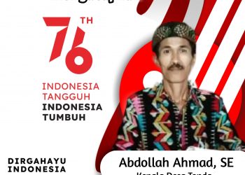 Kepala Desa Tonda Kabupaten Bima Mengucapkan Dirgahayu RI ke-76