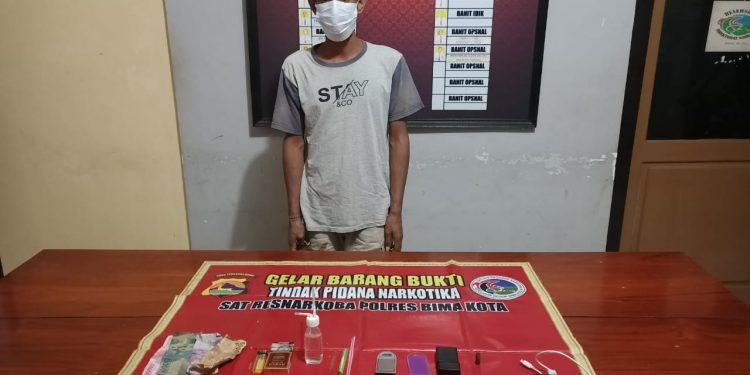 Polisi Lumpuhkan Terduga Pengedar Sabu di Kota Bima