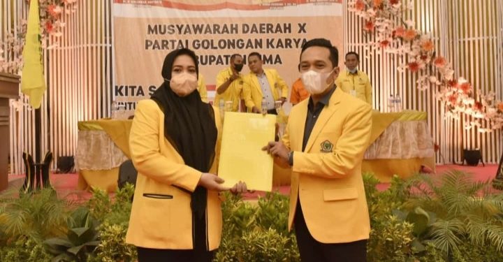 IDP Kembali Terpilih Secara Aklamasi Pimpin Golkar Kabupaten Bima