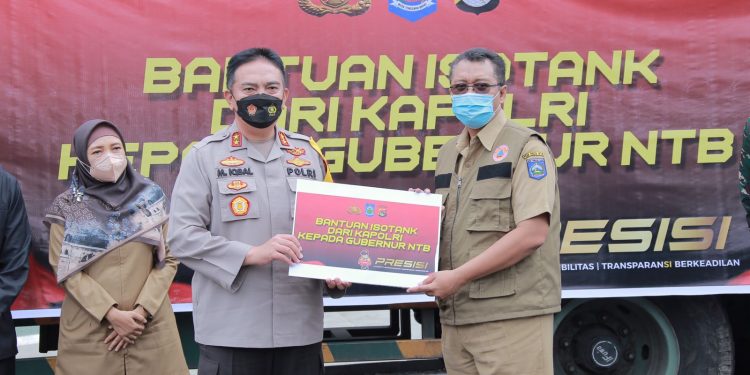 Pemprov NTB Dapat Bantuan 20 Ton Oksigen dari Kapolri