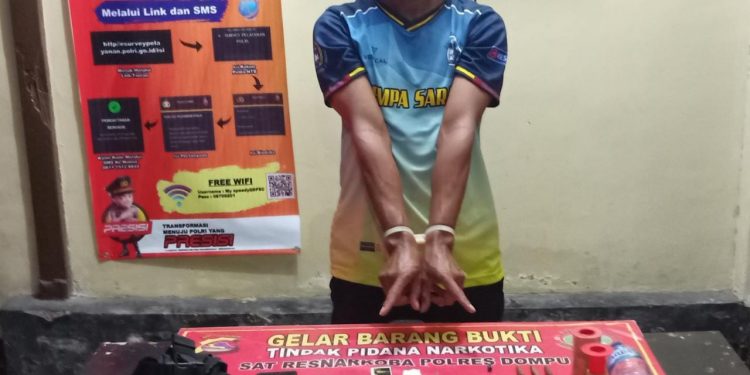 Polisi Sita 2.30 Gram Sabu dan 3 Butir Peluru dari Seorang Pemuda di Dompu