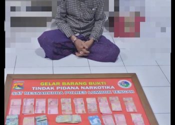 Polisi Tangkap Kakek Pengedar Sabu dan Sita Uang Belasan Juta