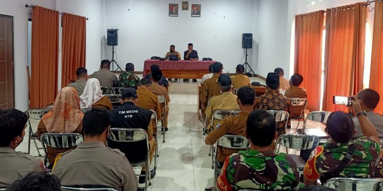 Kejar Target Vaksin Tahap II di Pujut, Kapolres Gelar Rapat Konsolidasi