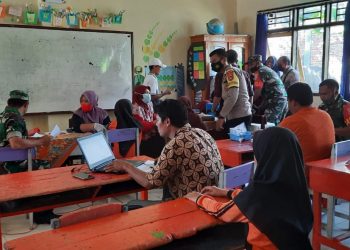 67 Siswa SDN 4 Sateluk KSB Jalani Vaksinasi Tahap Pertama