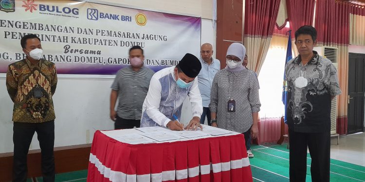 Pemda Dompu dan Perum Bulog Teken MoU Pengembangan dan Pemasaran Jagung