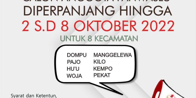 Minim Pelamar Perempuan, Bawaslu Dompu Perpanjang Pendaftaran Panwascam