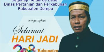 Keluarga Besar Dinas Pertanian dan Perkebunan Mengucapkan Selamat Hari Jadi Dompu ke-208