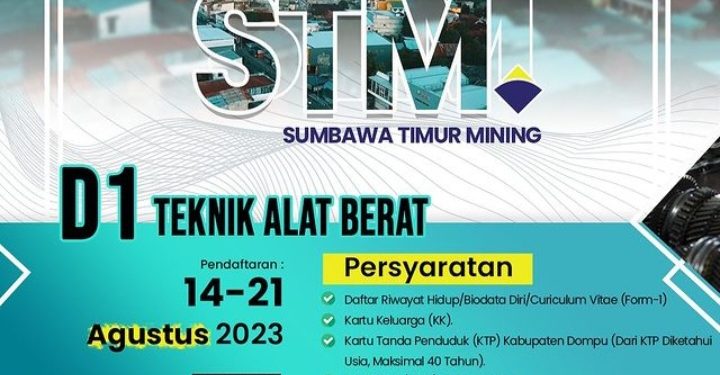 Link dan Syarat Pendaftaran Program Beasiswa STM, D1 Teknik Alat Berat