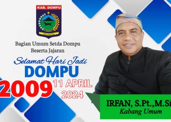 Bagian Umum Setda Dompu Mengucapkan Selamat Hari Jadi Dompu ke-209