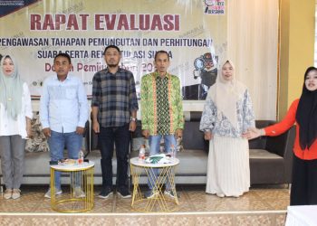 Bawaslu Dompu Gelar Rapat Evaluasi Pengawasan Tahapan Pemilu