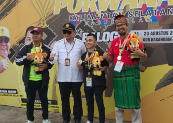 Hari Pertama Porwanas Banjarmasin, Atlit Balogo NTB Sumbang Medali Perak
