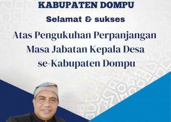 Kabag Umum Setda Dompu mengucapkan Selamat atas Pengukuhan Perpanjangan Masa Jabatan Kepala Desa