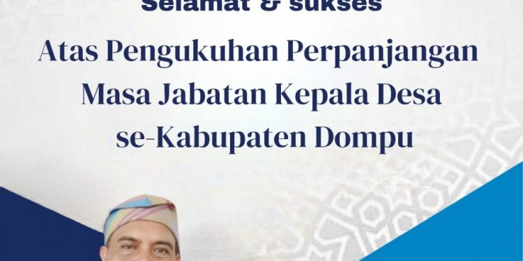Kabag Umum Setda Dompu mengucapkan Selamat atas Pengukuhan Perpanjangan Masa Jabatan Kepala Desa