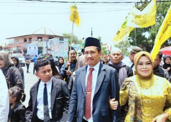 Gendang Beleq Antar Putra Lombok Dilantik Jadi DPRD Dompu