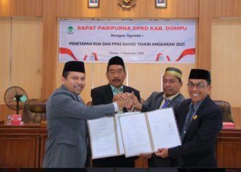 DPRD dan Pemda Dompu Gelar Rapat Paripurna Soal Keputusan KUA-PPAS Tahun 2025