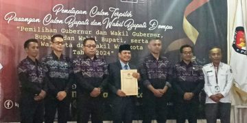 KPU Dompu Tetapkan Bambang-Syirajudin Sebagai Bupati dan Wakil Bupati Terpilih