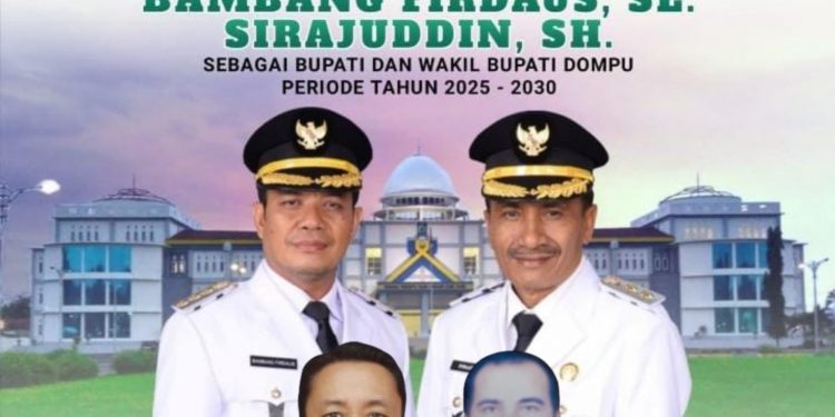 Keluarga Besar Distanbun Dompu Mengucapkan Selamat dan Sukses atas Dilantiknya Bapak Bambang Firdaus SE – Syirajuddin SH Sebagai Bupati dan Wakil Bupati Dompu Periode 2025-2030