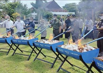 Bea Cukai Musnahkan Barang Ilegal yang Rugikan Negara Rp 644 Juta di Dompu