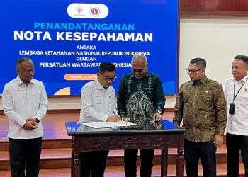 Teken MoU, PWI Perkuat Sinergi dengan Lemhannas untuk Menjaga Ketahanan Nasional